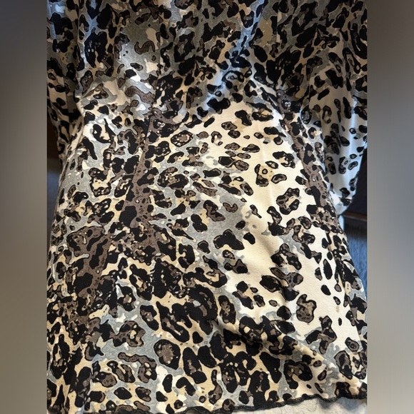 NWT Karen Kane size 1X elastic waist Wild Thing Paneled Shirt Retail $114 - Picture 13 of 16